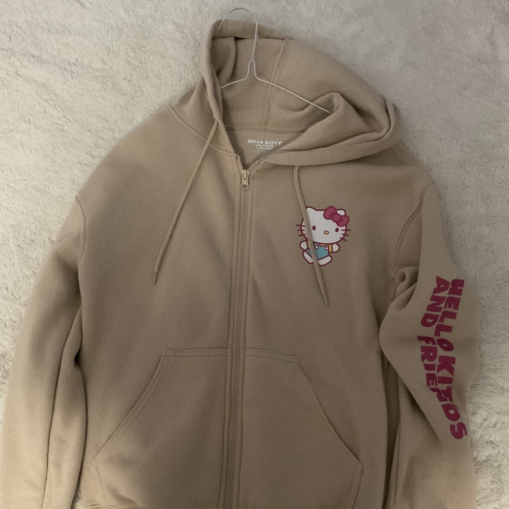 Hello kitty soft warm zip up sweater